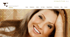 Desktop Screenshot of healthandbeautydental.com